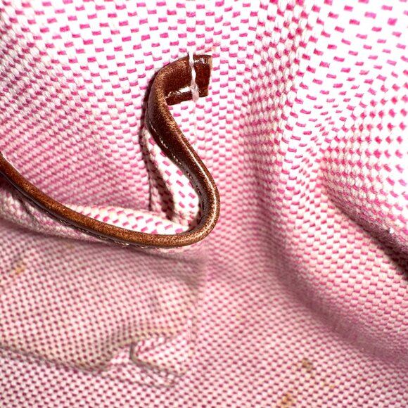 Dooney & Bourke Red Pebbled Leather Hobo Shoulder Bag w/Brown Strap — GUC - Picture 16 of 16